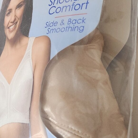Playtex 18 Hour Bra Cafe Au Lait 36D #4693 Wireless Tagless 4-Way Support - Picture 8 of 8